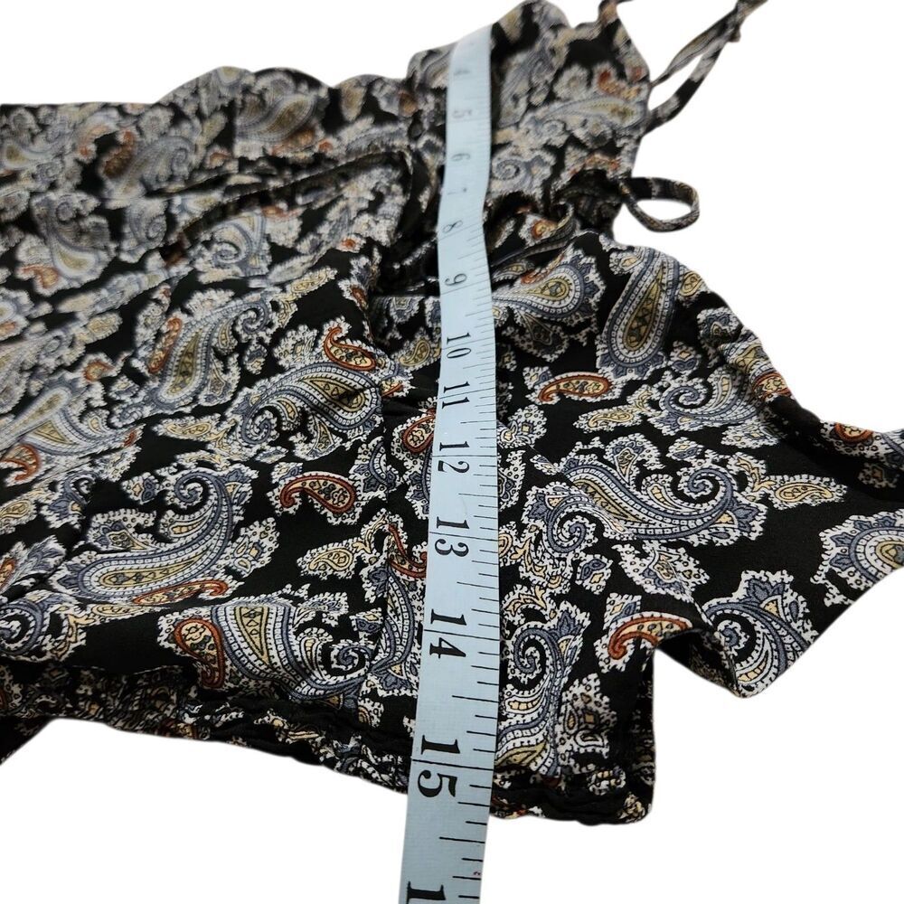 I Love Joah Mini Dress Size Medium Paisley Pattern Sleeveless Pockets.   New - Picture 4 of 12
